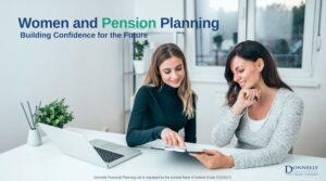Women discussing pension planning and retirement and financial advice in Ireland