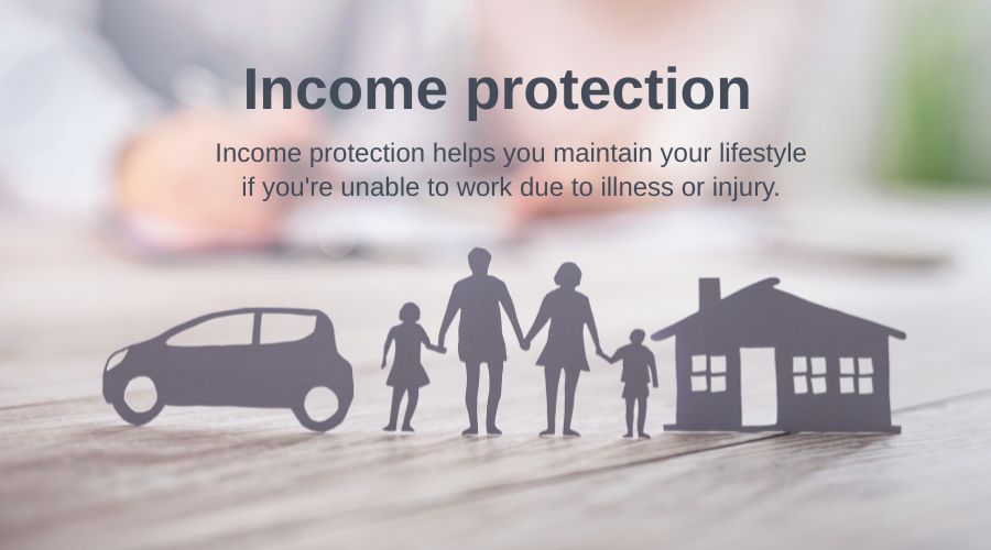 income protection helping a family maintain financial security if unable to work